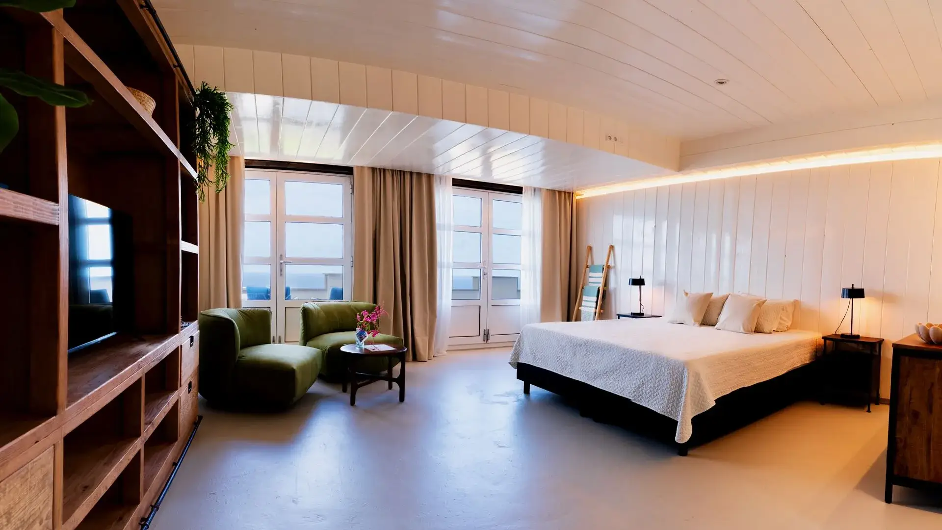 Pietermaai Boutique Hotel - Classic Pietermaai Boutique Hotel - Classic Living Room and TV